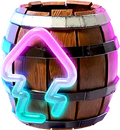 Artwork of a Barrel Cannon for Donkey Kong Bananza