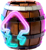 Artwork of a Barrel Cannon for Donkey Kong Bananza