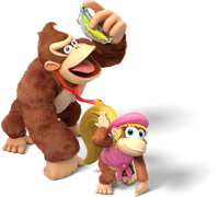Donkey Kong and Dixie Kong - Donkey Kong Country Tropical Freeze.png