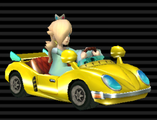 Rosalina in her Honeycoupe (Dragonetti in Europe) in Mario Kart Wii