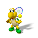 Artwork of Koopa Troopa from Mario Power Tennis.