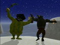 Kutlass and Green Kroc missing the ship