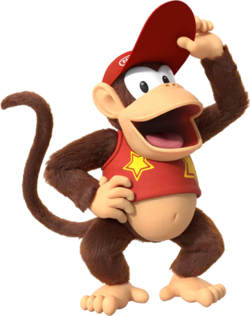 Diddy Kong artwork for the Mario Kart 8 Deluxe – Booster Course Pass