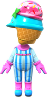 Ice-Cream Mii Racing Suit from Mario Kart Tour