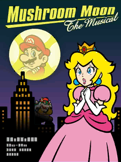 The poster of Mushroom Moon in Mario Kart Tour.
