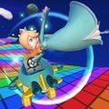 Rosalina tricking in the Soda Jet on SNES Rainbow Road