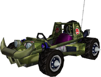 The model for Bowser's Offroader from Mario Kart Wii