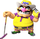 Wario character sticker for the Mario Golf: Super Rush trophy in the Trophy Creator application