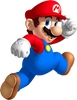 Artwork of Mario from Super Mario 3D Land.