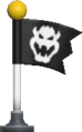 Sprite of an unactivated Checkpoint Flag in the New Super Mario Bros. U style