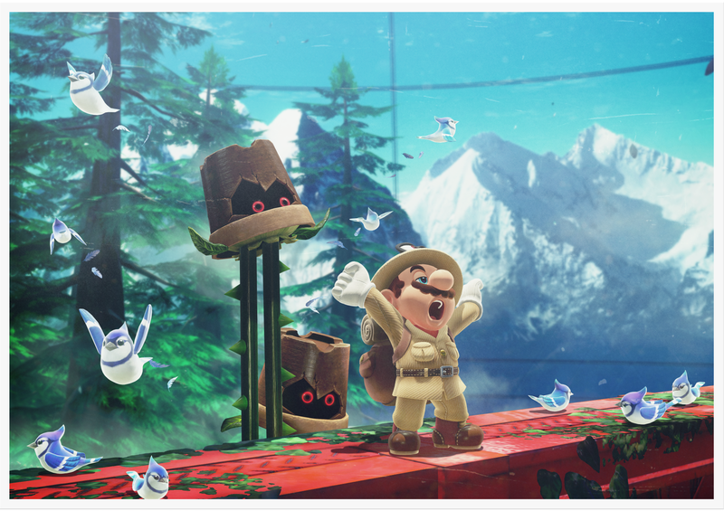 File:SMO Art - Wooded Kingdom Card.png