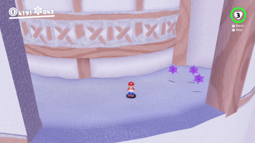A group of three Regional Coins in the Snow Kingdom.