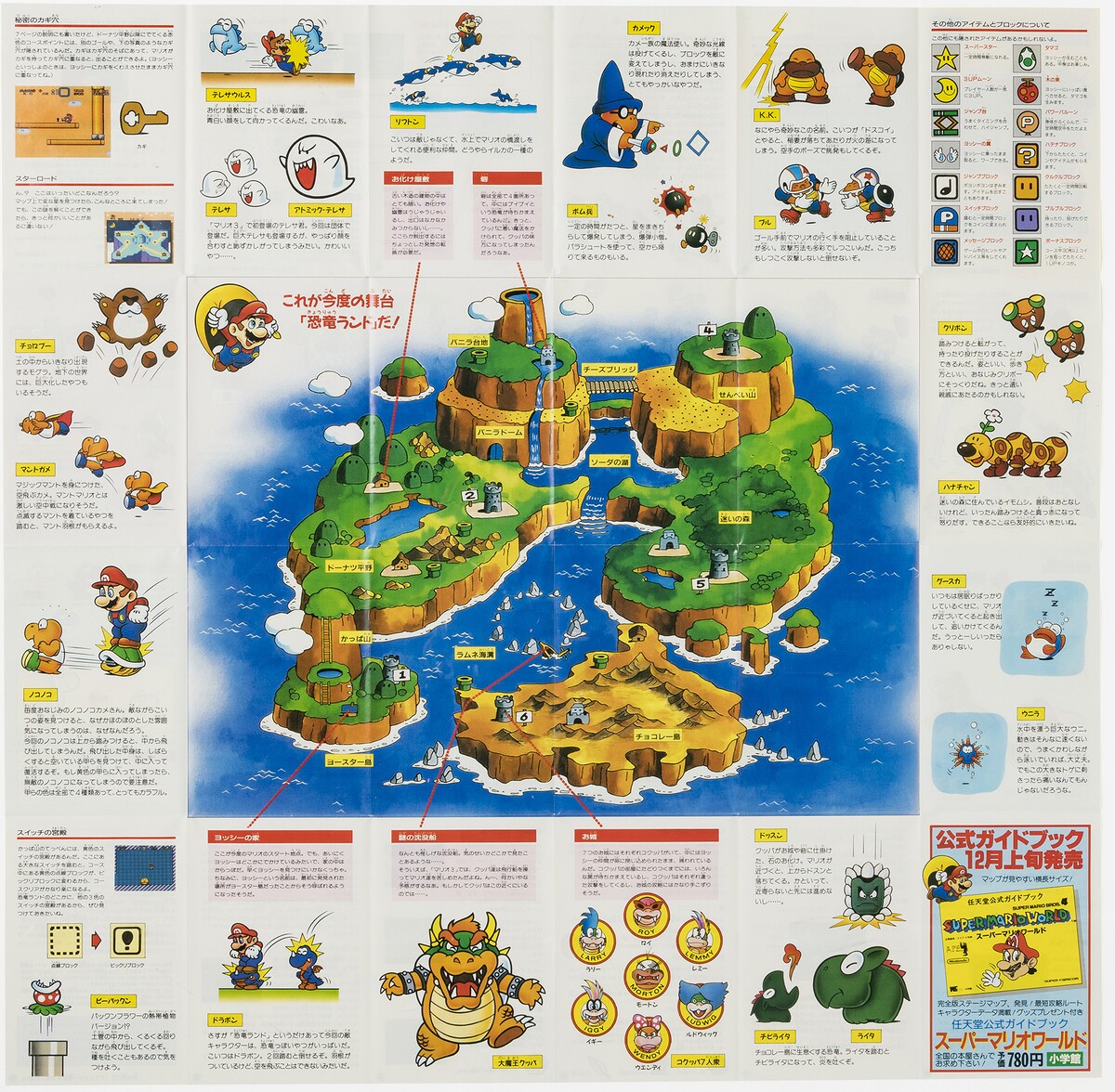 File:SMW-Dinosaur Land Map JP.jpg - Super Mario Wiki, the Mario ...