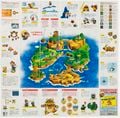 Japanese Super Mario World manual, folded out on the map side