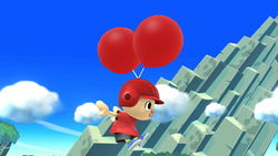Villager's Balloon Trip in Super Smash Bros. for Wii U.