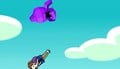 The traveler and the hippo falling down