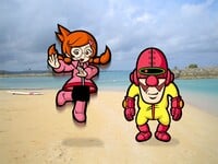 Penny's first blog post image on the Japanese website for WarioWare: Smooth Moves