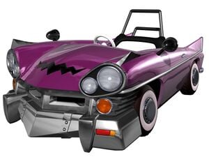 Artwork of the Wario Car from Mario Kart: Double Dash!!