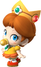Artwork of Baby Daisy for Mario Kart Wii (also used in Mario Super Sluggers and Mario Kart Tour)