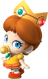 Artwork of Baby Daisy for Mario Kart Wii (reused for Mario Super Sluggers and Mario Kart Tour)