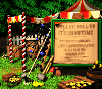 The background for Swanky's Sideshow