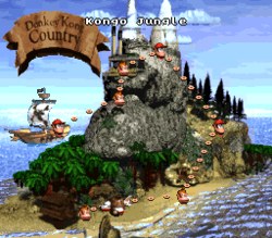 Donkey Kong Country - New version of the DKCMap.jpg file, but this time in PNG. Thanks, Scrooge200!