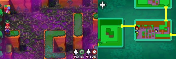 Block 33 in Dimble Wood of Mario & Luigi: Bowser's Inside Story + Bowser Jr.'s Journey.