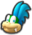 Larry Koopa's head icon in Mario Kart 8 Deluxe.