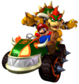 Mario and Bowser on the Koopa King, as an example of a mixed team