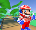The course icon of the R variant with Mario (Racing)