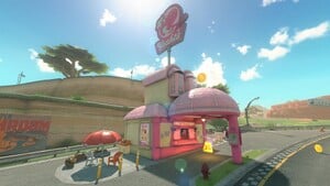 Yoshi's drive-through between Mario Bros. Circuit and Crown City
