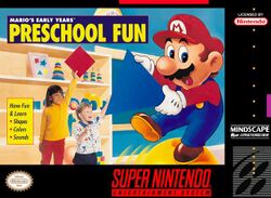Box art for Mario's Early Years! Preschool Fun