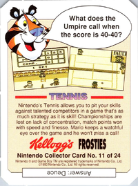 One of the Nintendo Collector Cards.