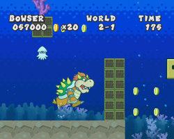 World 2, the second Bowser intermission level in Paper Mario: The Thousand-Year Door.