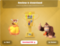 "Review & download" screen
