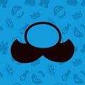 Line art of Luigi's mustache from Play Nintendo (2025)