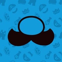 Line art of Luigi's mustache from Waluigi Personality Quiz