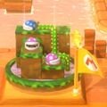 Screenshot of the level icon of Piranha Creeper Creek in Super Mario 3D World