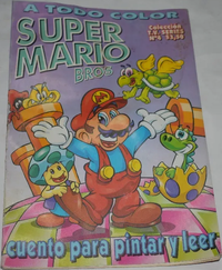 Cover of Super Mario Bros.: Cuento para pintar y leer