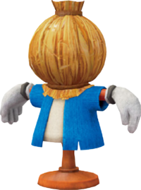 Artwork of a Scarecrow from Super Mario Odyssey.
