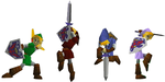 Official render of character colors in Super Smash Bros.