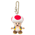 A Toad keychain-plush toy hybrid