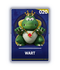 The Wart card from The Super Mario Galaxy Movie Collectible Cards