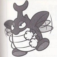 A Battle Beetle from Super Mario Land 2: 6 Golden Coins.