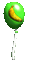 A green Banana Balloon from Donkey Kong 64.