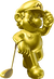 Gold Mario from Mario Golf: World Tour.