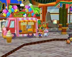 The Hot Dog Stand in Paper Mario: The Thousand-Year Door
