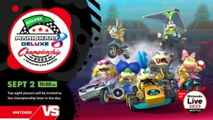 Banner for the second Mario Kart 8 Deluxe Championship 2023 Qualifier tournament