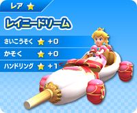 Princess Peach in a kart in Mario Kart Arcade GP DX