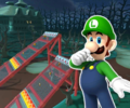 The course icon of the Trick variant with Luigi